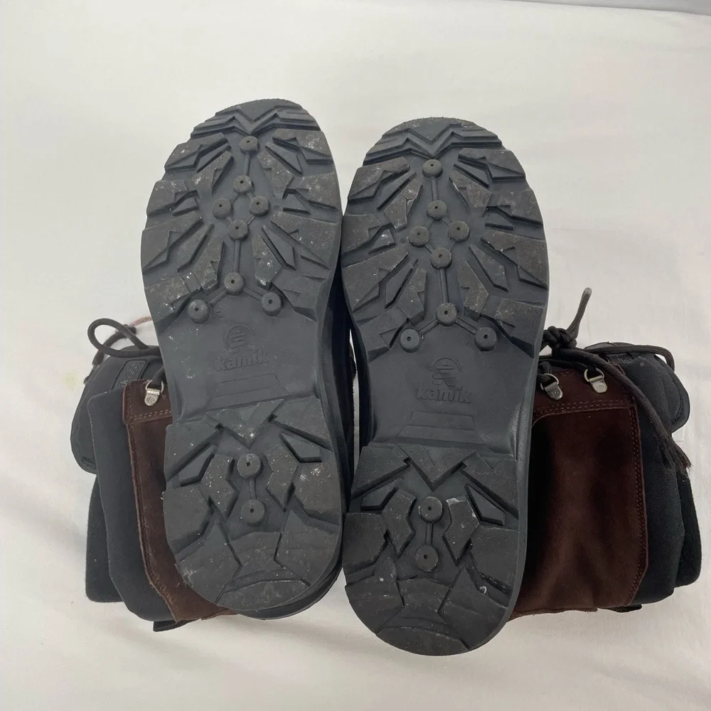 Kamik Suede Nation Wide Snow Boot in Dark Brown‎ Size 12